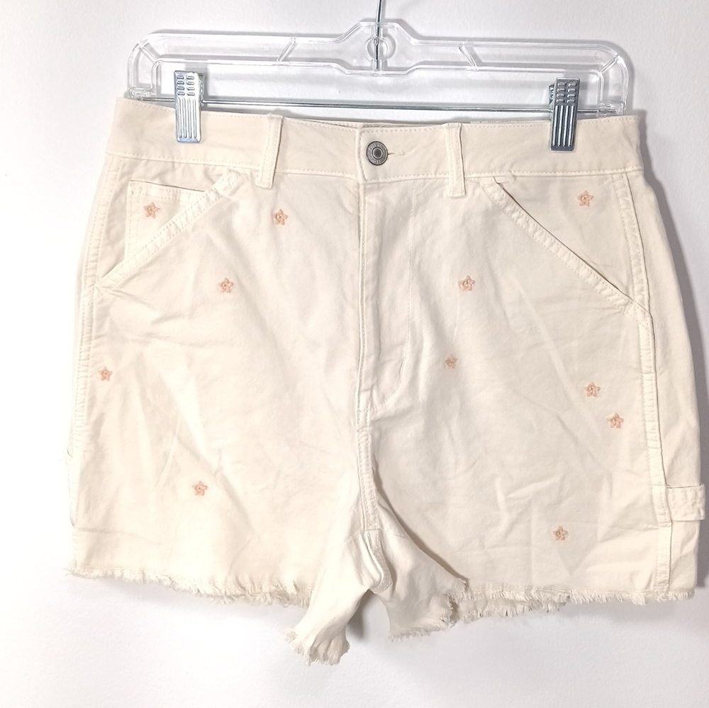 American Eagle Highest Rise 90's Shorts in Floral Embroidered Size 28 New Nwt
